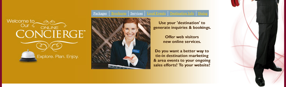 Online Concierge generates inquiries and bookings